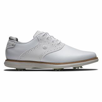 Scarpe Golf Footjoy Donna Traditions Spikes Bianche Italia EAZ327605